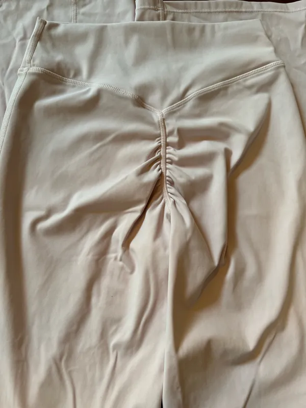 Light Pink Flare Leggings Medium - Image 3