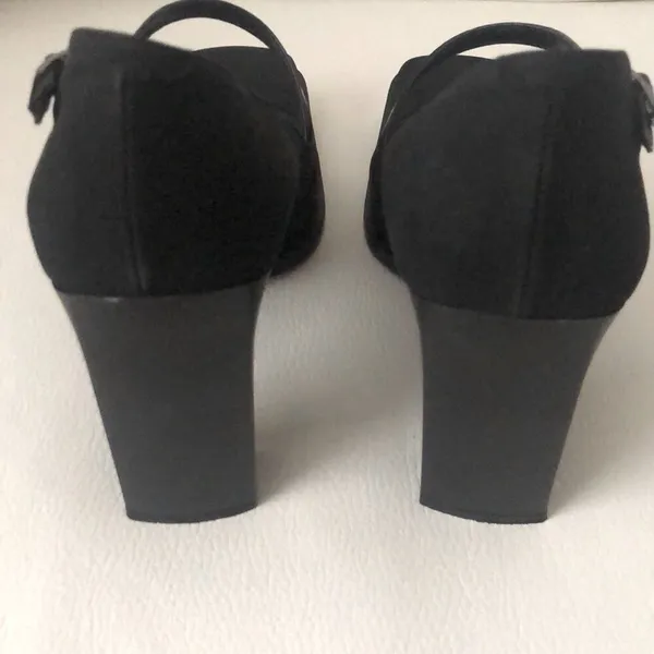 🔥 Square Toe Pump w/Strap Black Size 7 - Image 10
