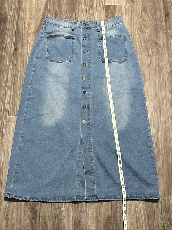Light Blue Denim Button - Image 6