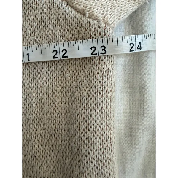 Mara Hoffman Sweater Women Large Cream Geometric Wool Cotton - Image 8