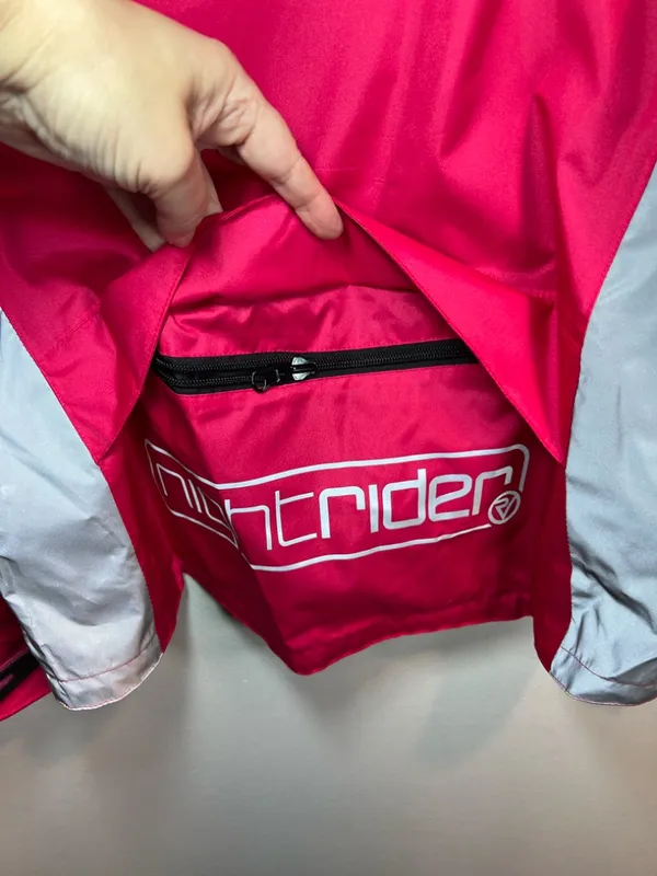 Proviz Nightrider Reflective Waterproof Cycling Jacket Red Pockets Bike NEW Sz 6 - Image 14