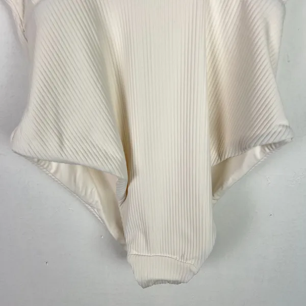 NWT Andie Swim The Asbury Rib One Piece Swimsuit Coconut Size Medium M $115 NEW - Image 11