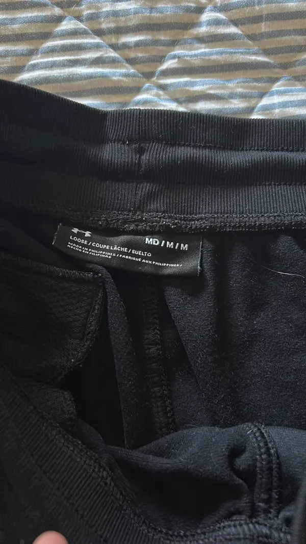 Under Armour men's black sweatpants  - Image 2