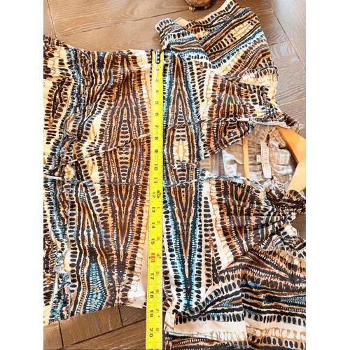 Hunter Bell Jenkins Dress Womens Brown Tribal Tiered Mini Size S - Image 10