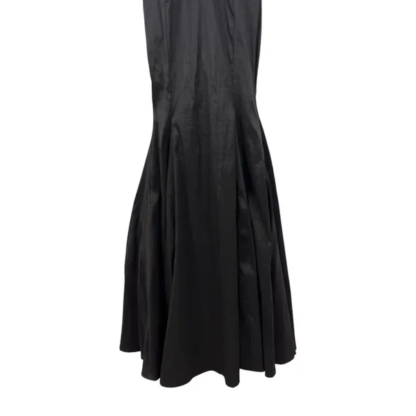 Windsor Black V-Neck Sleeveless Formal Halter Gown Maxi Dress Size Small - Image 4