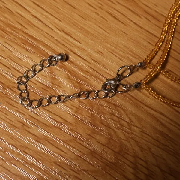 Boho Natural Stone Donut Pendant Necklace Brown Earthy Seed‎ Bead Granola Zen - Image 4