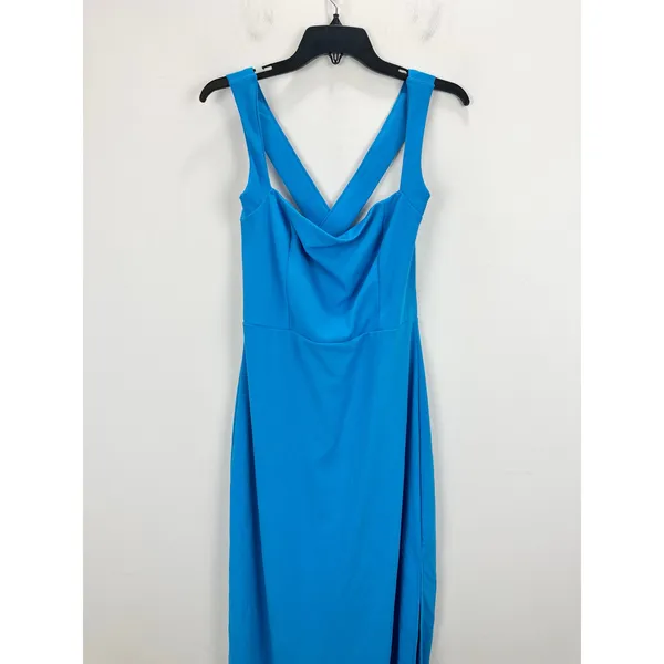 NEW Lulus Glamorous Dedication Blue Sleeveless Column Maxi Dress Formal XL - Image 6