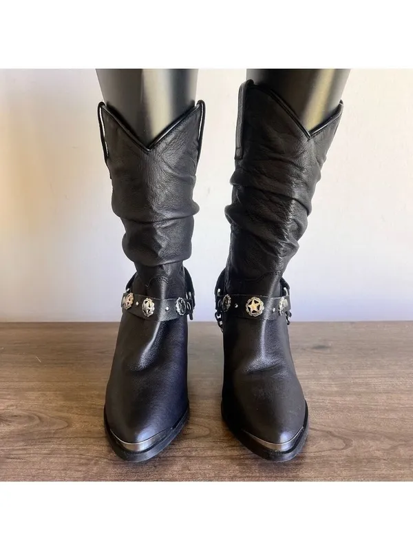 DINGO Women's Supple Pigskin Western Boot Size 5 Wide #242989 - Image 2