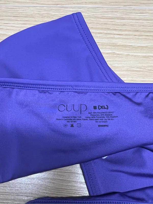 CUUP The String Bikini Swim Bottom Ultraviolet Purple NWT Size XL - Image 7