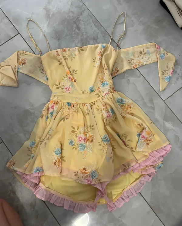 yellow romper dress - Image 2