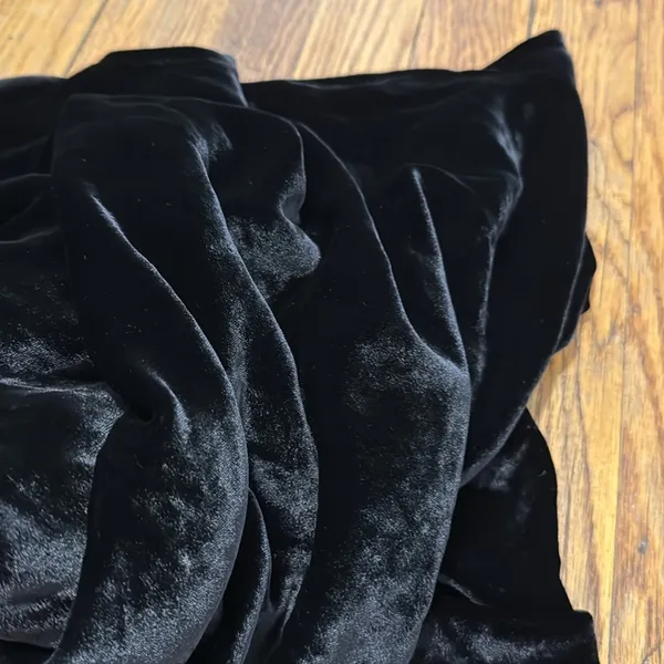 Aritzia Wilfred Velvet Michelet Slip Dress midi black with silk size S - Image 7