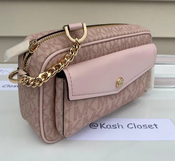 MK MD Pocket Camera Crossbody - Powder Blush Multi - Image 3