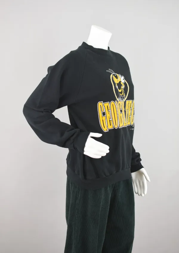 Vintage Georgia Tech Yellow Jackets Sweatshirt, Size Small - Medium - Image 5