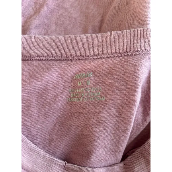 Aerie Shirt Womens M Purple Distressed Oversized Boho Soft Lounge Sporty Casual - Image 3