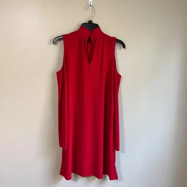 Kensie medium cold shoulder‎ red dress - Image 4