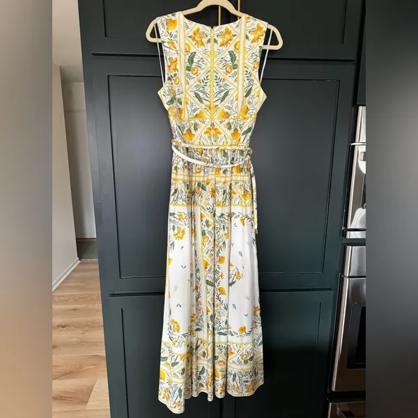 NEW Antonio Melani x Style by Simkins Hannah Poplin V-Neck Belted Maxi Dress ~ 8 - Image 10