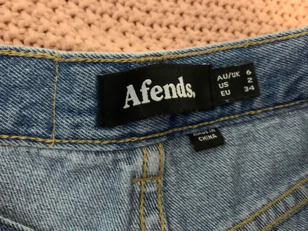 Afends Denim Shorts Size 23 - Image 3