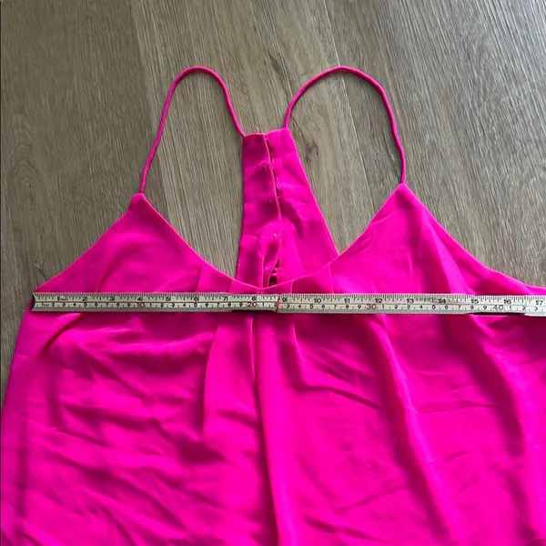 Naked Zebra Women's Fuscia Spaghetti Strap Tank Top Size Large - Image 2