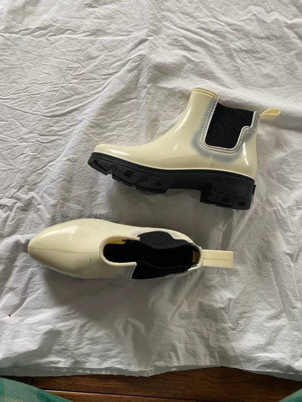 White And Black Boots Multiple Size 10 - Image 2