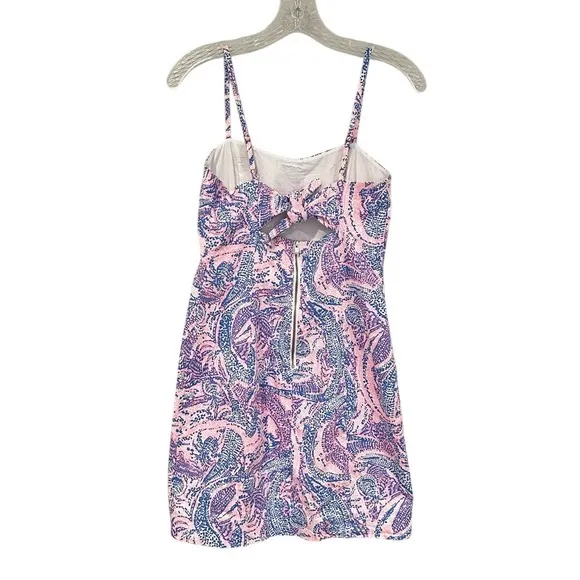 Lilly Pulitzer Shelli Sheath Dress Women's 0‎ Blue Pink Feminine Dainty Classic - Image 5