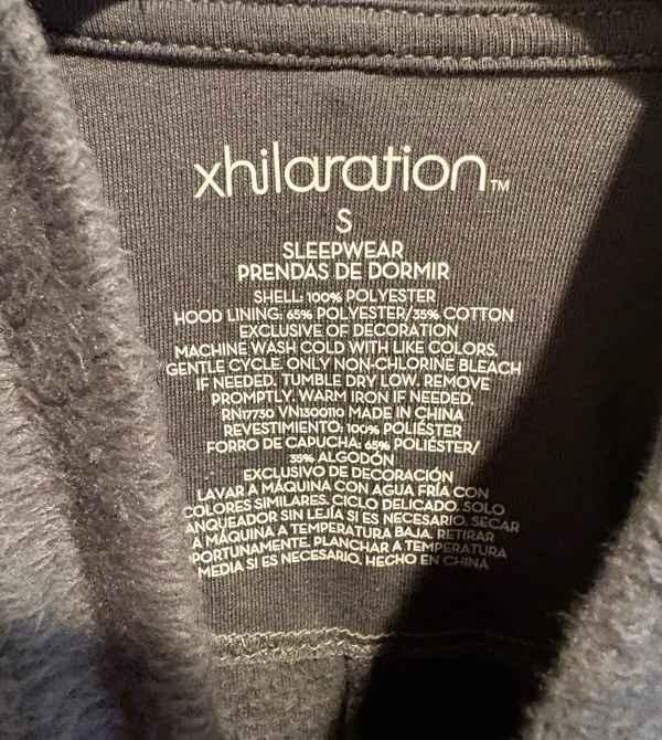 Xhilaration Gray Hooded Onesie Cat - Image 3