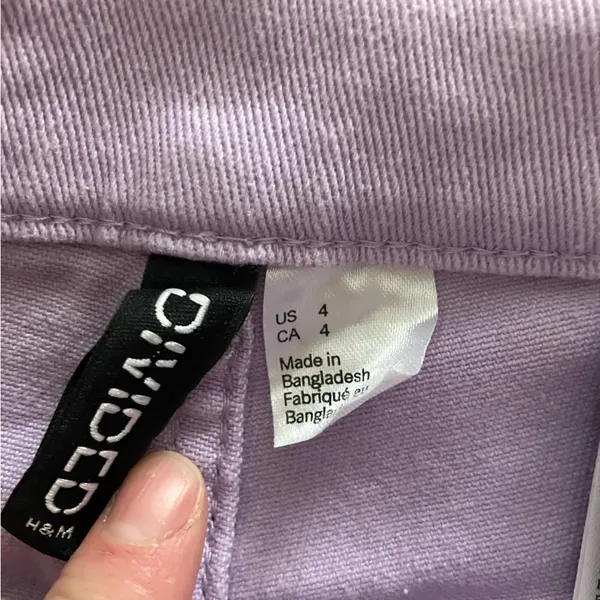 Purple H&M Wide Leg Jeans - Image 3