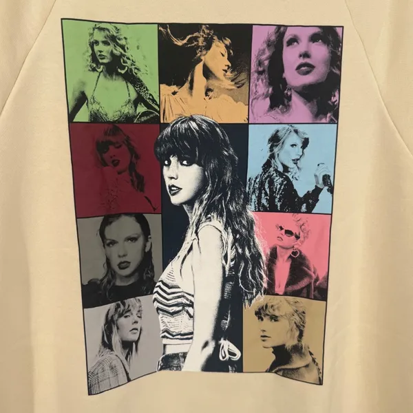 Taylor Swift The‎ Eras Tour Official Merch Graphic Hoodie Size Medium Oversized - Image 9