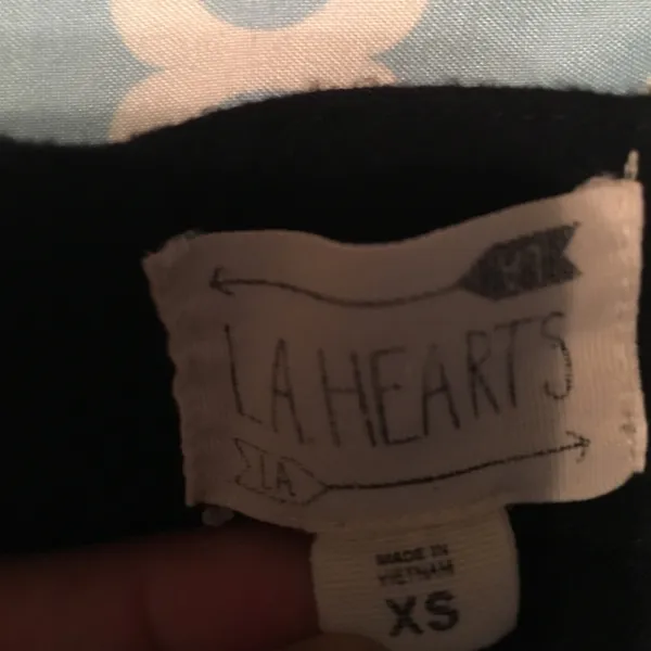 LA Hearts Size XS sexy black top - Image 2