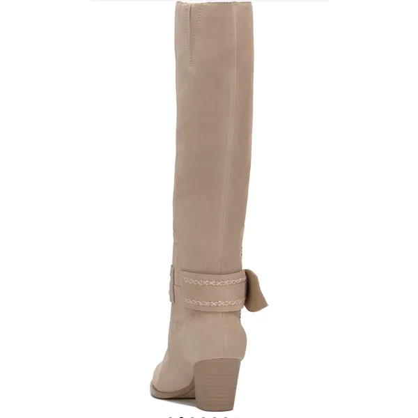 Lucky Brand Risvin Knee High Boot Smoke Grey Oil Suede size 10 - Image 8