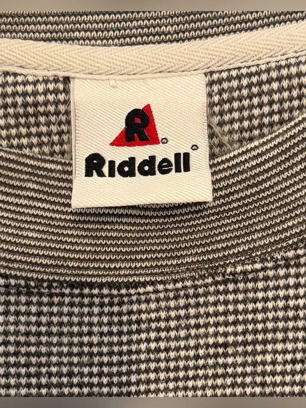 Riddell San Francisco 49ers Houndstooth Crewneck Sweatshirt NFL Gray Black White - Image 5