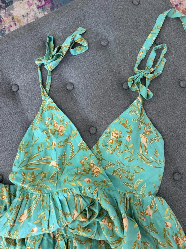Saints + Secrets Mini Dress Floral - Image 2