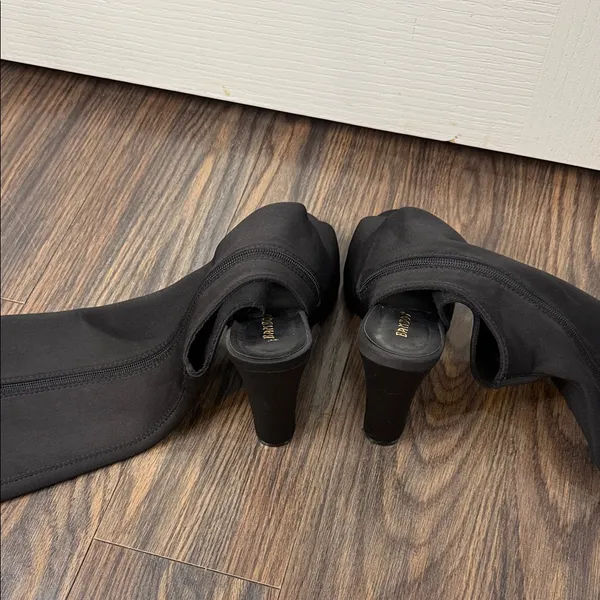 BAMBOO Black Over the Knee Boots - Image 8