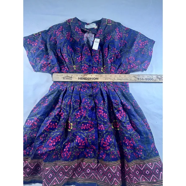 Anthropologie Tobie Mini Shirt dress By Exquise Womens Sm Floral Boho - Image 6