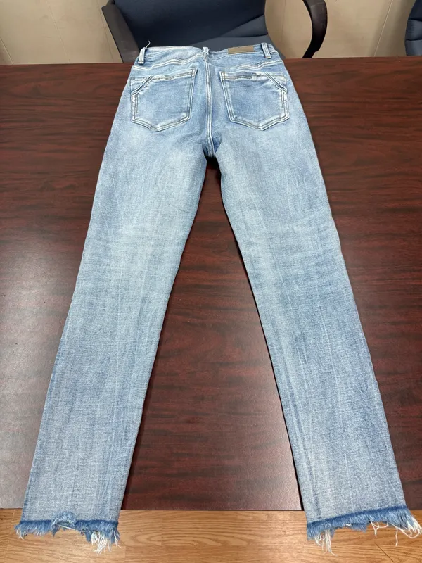 Buckle Black Ankle Skinny Jeans Size 25x27 - Image 3