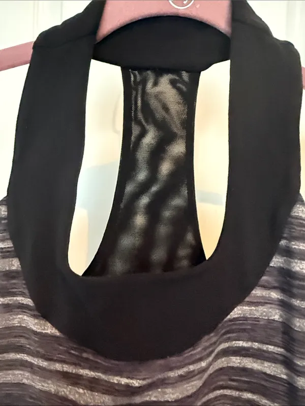 lululemon athletica Scoop Neck Tank - Black Stripes Galore/Black - Image 4