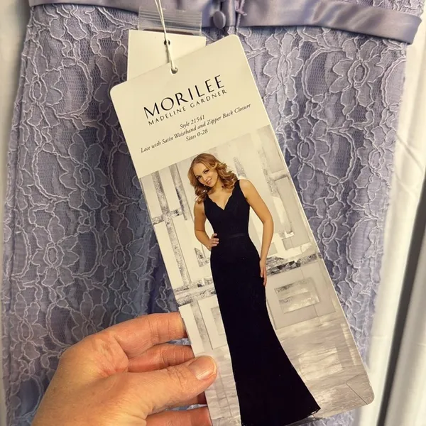 Mori Lee 21541 VIOLET PROM GALA BRIDESMAIDS FORMAL‎ SIZE 4 C46 - Image 8