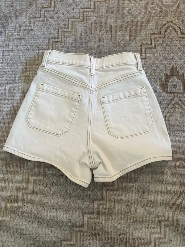 JBD Jeans White Denim Shorts - Image 2