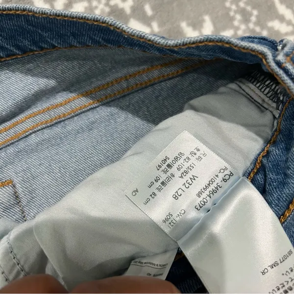 Levi's Wedgie Straight Premium Jeans Button‎ Fly Size 32 Minimalist Streetwear - Image 4