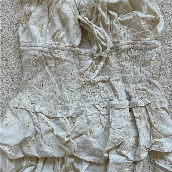 ILLA ILLA Cream Ruffled Dress - Image 4