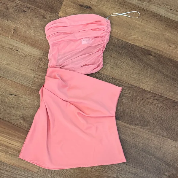 Hello Molly Coco Breeze Strapless Mesh Mini Dress - Image 3
