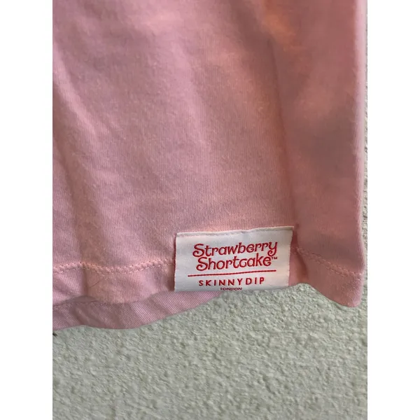 Strawberry shortcake pink cotton nightgown medium sleepwear lounge - Image 5