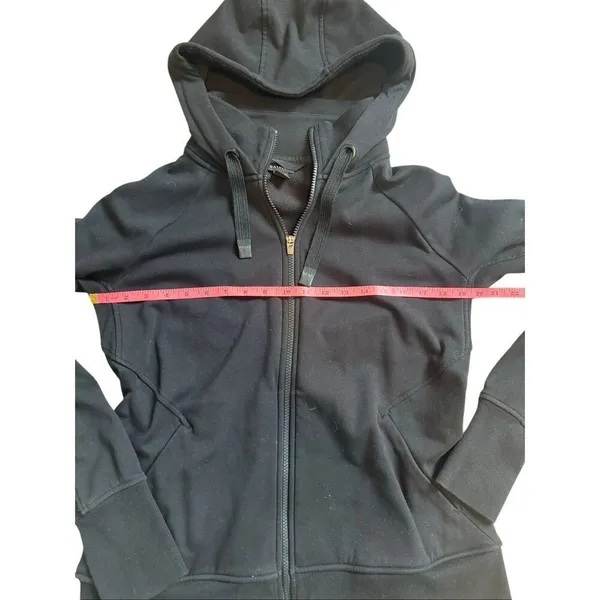 Athleta Triumph Hoodie Black Full Zip Large - Image 4