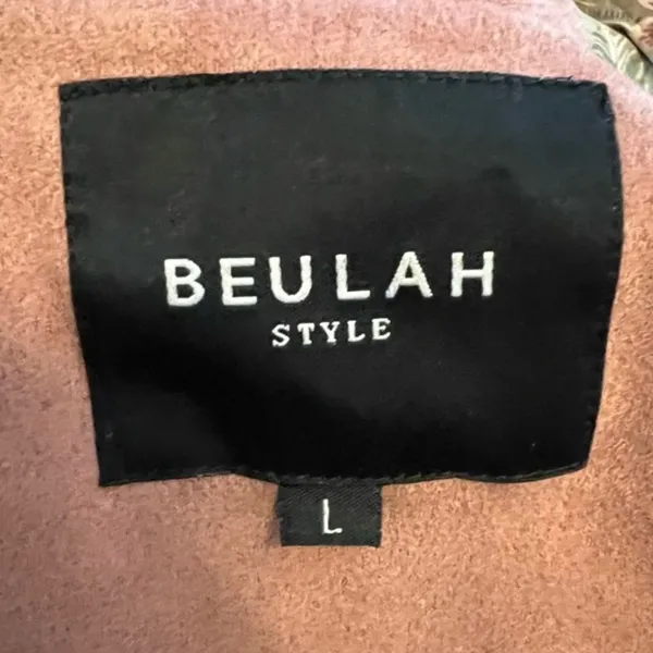 Beulah Faux Suede Coral Fringe Jacket Western Boho Cowgirl Style Size L - Image 7