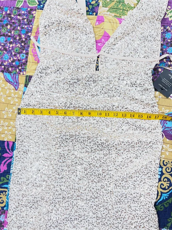 Lulu’s Wish Granted Beige Sequin Maxi Dress • Large • NWT - Image 11
