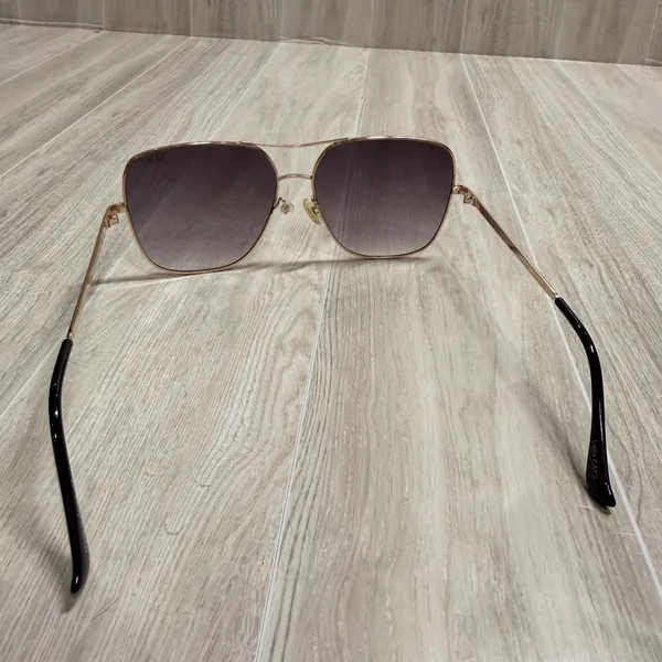 Quay Australia‎ Stop and Stare Gold Aviator Sunglasses Purple Gradient Lens 126 - Image 3
