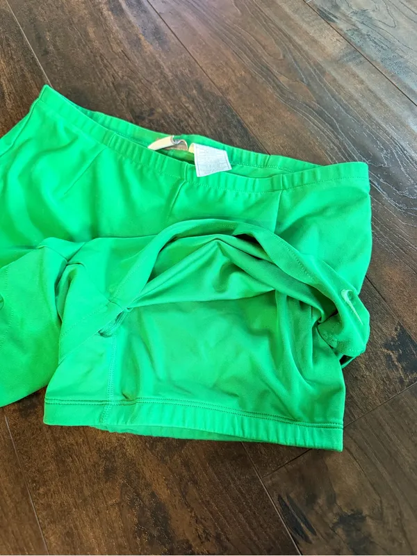 Nike Green Double Layer Shorts - Image 4