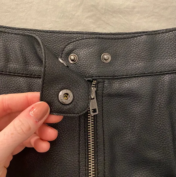 Pleather Mini Skirt - Image 3