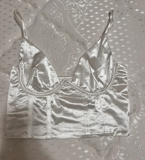 Silk Corset Crop Top - Image 2