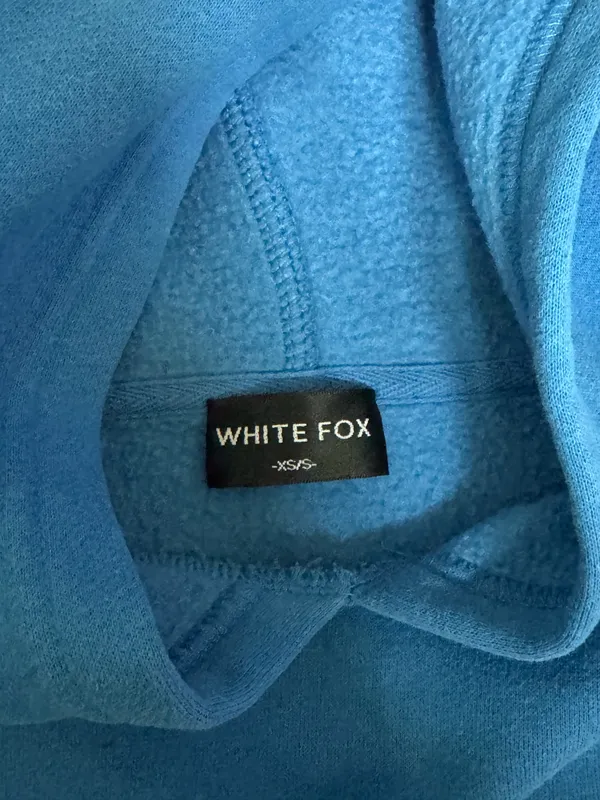 White Fox Hoodie Boutique Blue - Image 2