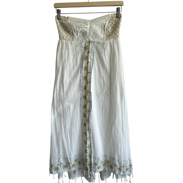 Free People Star Of India Dress XS Embroidered Beach Sleeveless SunDress - Image 2